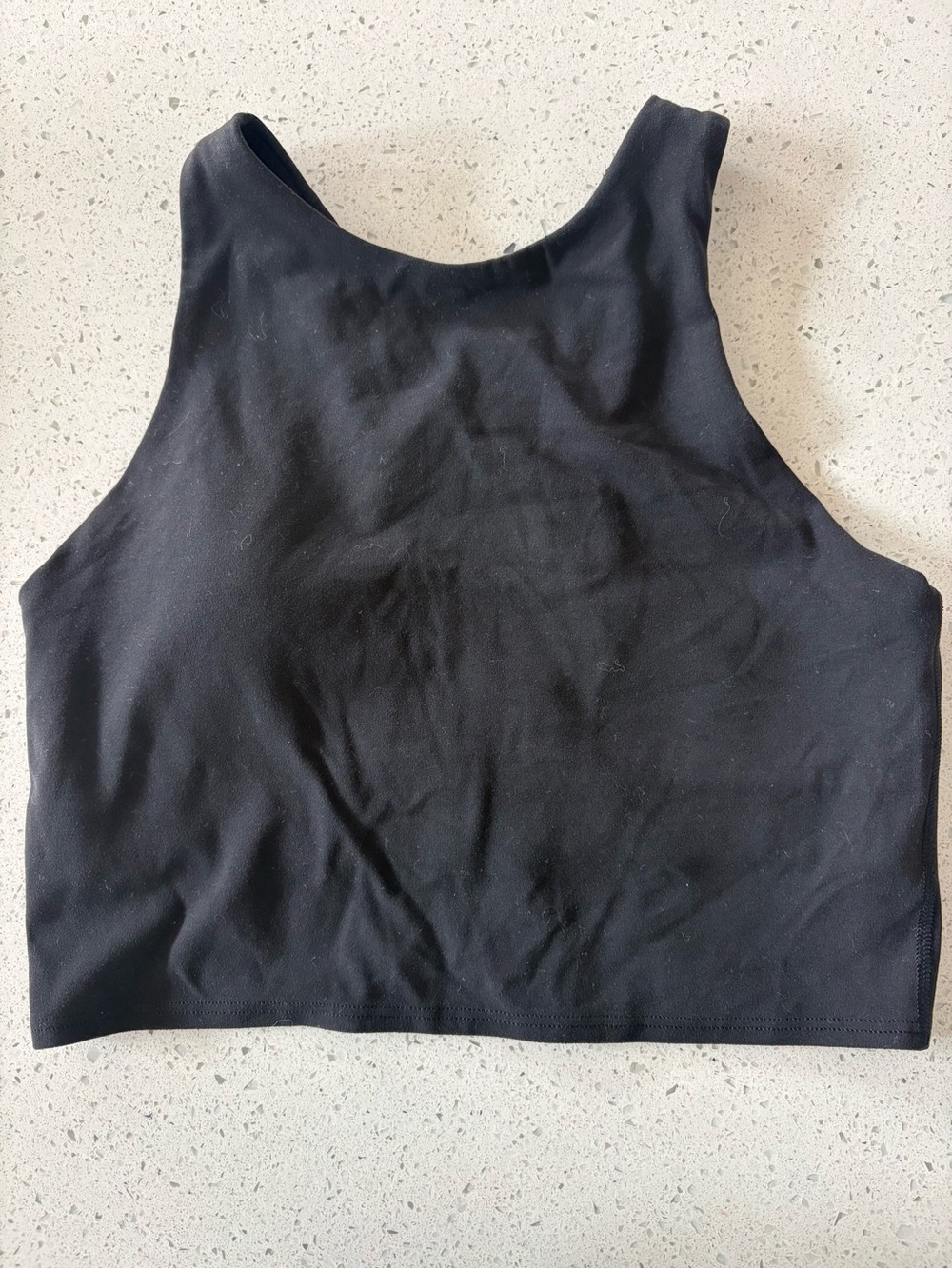 Athleta Conscious Crop High-Neck Sports Bra Tank